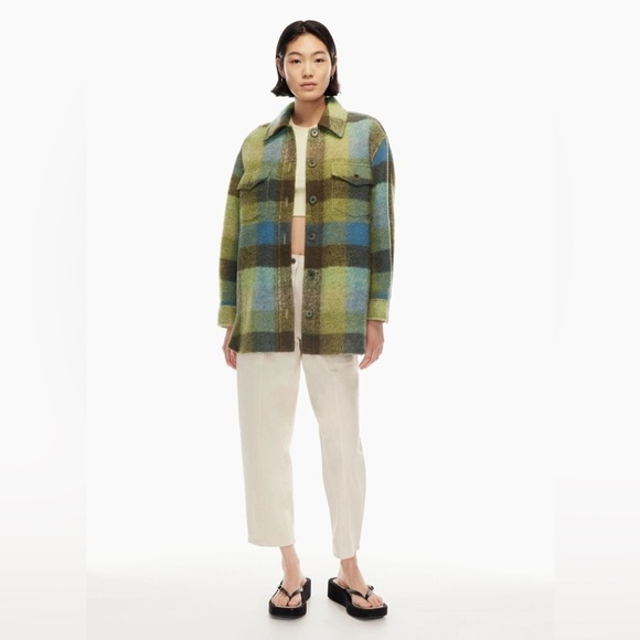 Wilfred Jackets & Blazers - Wilfred free ganna shirt size xs plaid print